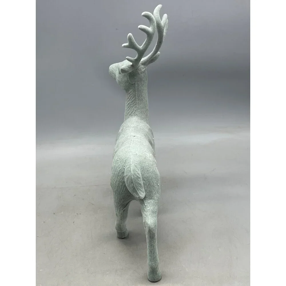 2021 Wonder shop Target Flocked blue reindeer Christmas Decor 13